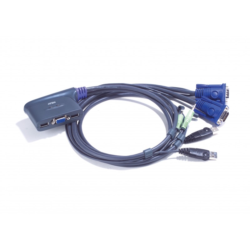 Aten 2Port USB KVM Switch Aten Cable KVM Switches