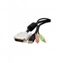 StarTech.com 4-in-1 USB Dual Link DVI-D KVM Switch Cable with Audio and Microphone - Keyboard / video / mouse / au