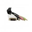 StarTech.com 4-in-1 USB Dual Link DVI-D KVM Switch Cable with Audio and Microphone - Keyboard / video / mouse / au