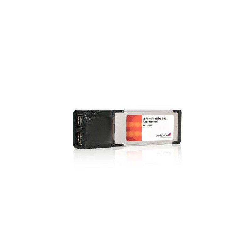 Carte Adaptateur ExpressCard/34 vers Ports 1394b FireWire800  1x ExpressCard 34 2X FireWire 800 Femelle Adaptateur FireWire Expr 