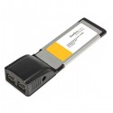 StarTech.com 2 Port ExpressCard 1394b FireWire Laptop Adapter Card - FireWire adapter - ExpressCard/34 - FireWire 