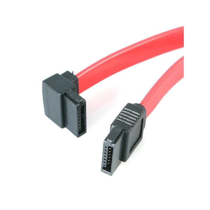 18in SATA to Left Angle SATA Serial ATA Cable - F/F