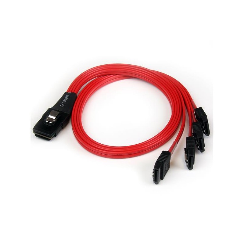 50cm SFF-8087 to 4x SATA - Internal Mini SAS to SATA Reverse Cable