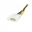 StarTech.com 15 cm 4-Pin naar 8-Pin EPS Voedingsadapter met LP4 - F/M