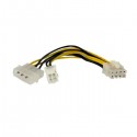 StarTech.com 15 cm 4-Pin naar 8-Pin EPS Voedingsadapter met LP4 - F/M