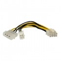 StarTech.com 15 cm 4-Pin naar 8-Pin EPS Voedingsadapter met LP4 - F/M