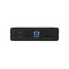 3.5in Black USB 3.0 External SATA III Hard Drive Enclosure with UASP for SATA 6 Gbps  &ndash; Portable External HDD