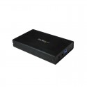 StarTech.com 3.5in Black USB 3.0 External SATA III Hard Drive Enclosure with UASP for SATA 6 Gbps – Portable External HDD