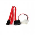 20in Slimline SATA to SATA with LP4 Power Cable Adapter