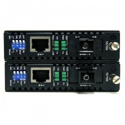 StarTech.com 10/100 Mbps Ethernet Single Mode WDM Fibre Media Converter Kit SC 20km