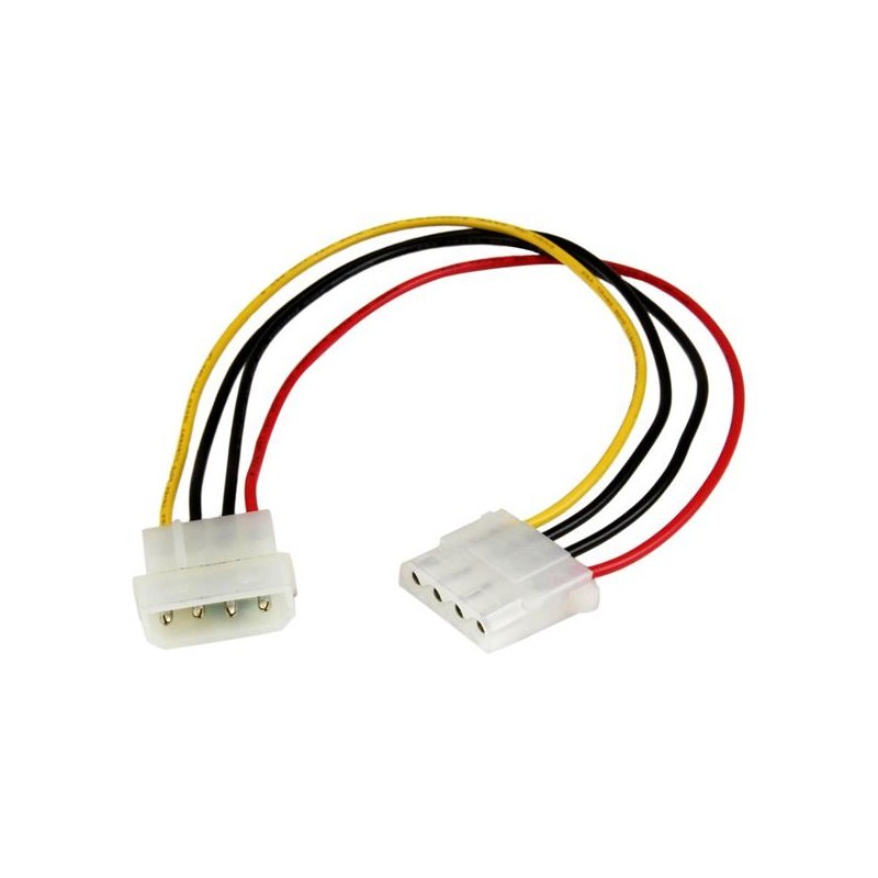 12in Molex LP4 Power Extension Cable &ndash; M/F