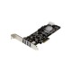 StarTech.com 4 Port PCI Express (PCIe) SuperSpeed USB 3.0 Card Adapter w/ 2 Dedicated 5Gbps Channels - UASP - SATA / LP4 Power