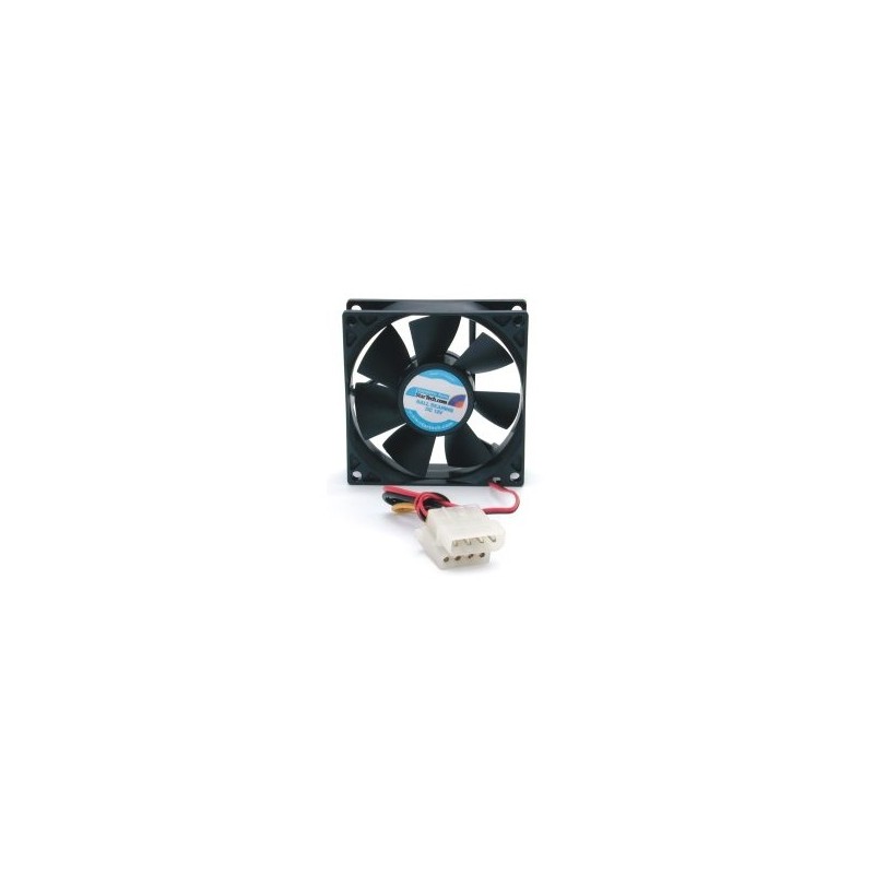 StarTech.com 80x25mm Dual Ball Bearing Computer Case Fan w/ LP4 Connector - System fan kit - 80 mm