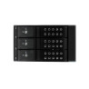 3 Bay Aluminum Trayless Hot Swap Mobile Rack Backplane for 3.5in SAS II/SATA III - 6 Gbps HDD