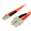 StarTech.com 1m Duplex MM Fiber Optic Cable LC-SC