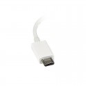 5in White Micro USB to USB OTG Host Adapter M/F