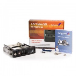 StarTech.com  5.25&amp;amp;quot; Tray-Less SATA Hot-Swap Bay