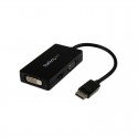 Travel A/V adapter: 3-in-1 DisplayPort to VGA DVI or HDMI converter