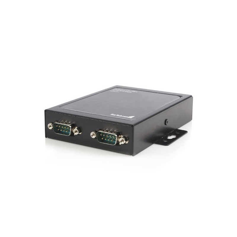 2 Port Wall Mountable USB to Serial Adapter Hub with COM