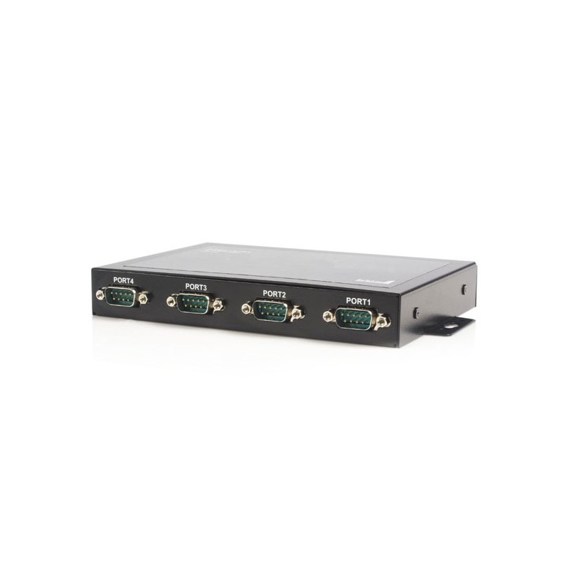 4 Port Wall Mountable USB to Serial Adapter Hub with COM