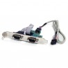 StarTech.com Internal USB Motherboard Header to 2 Port Serial Adapter