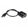 StarTech.com  1 ft USB to RS232 Serial DB9 Adapter Cable with COM Retention