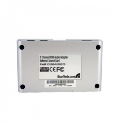 StarTech.com  7.1 USB Audio Adapter External Sound Card with SPDIF Digital Audio