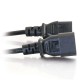 CablesToGo 1.2m 16AWG 250 Volt Computer Power Extension Cord (IEC320 C13- IEC320 C14)