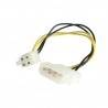 StarTech.com  6 inch LP4 to P4 Power Adapter