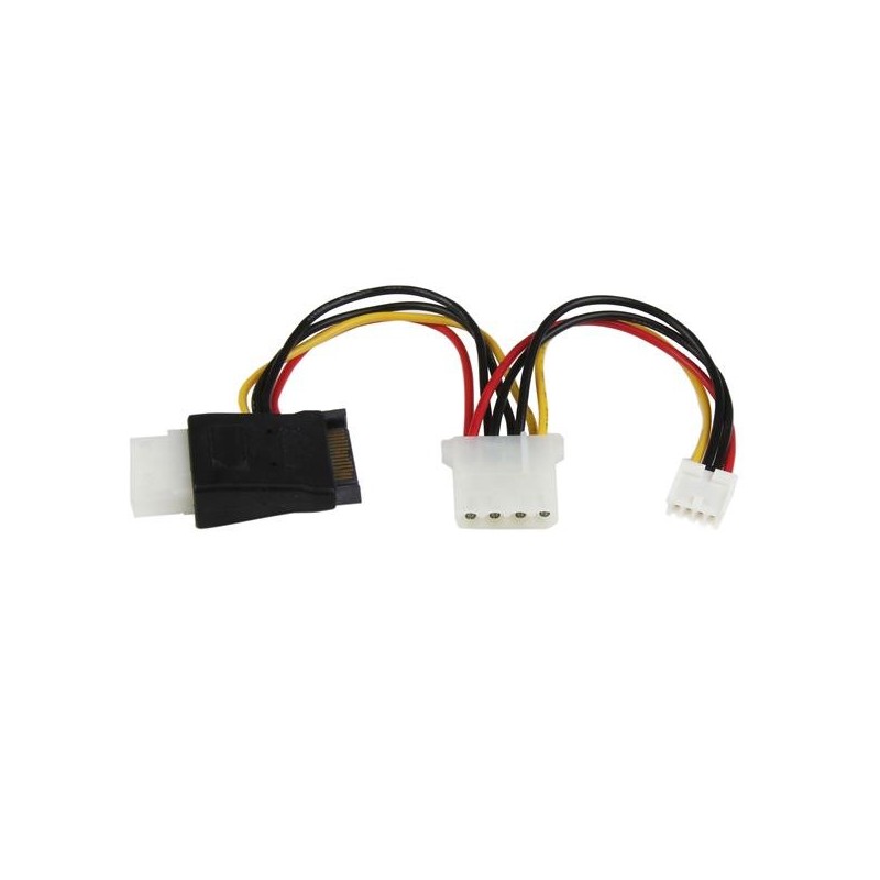 StarTech.com LP4 to SATA Power Cable Adapter with Floppy Power