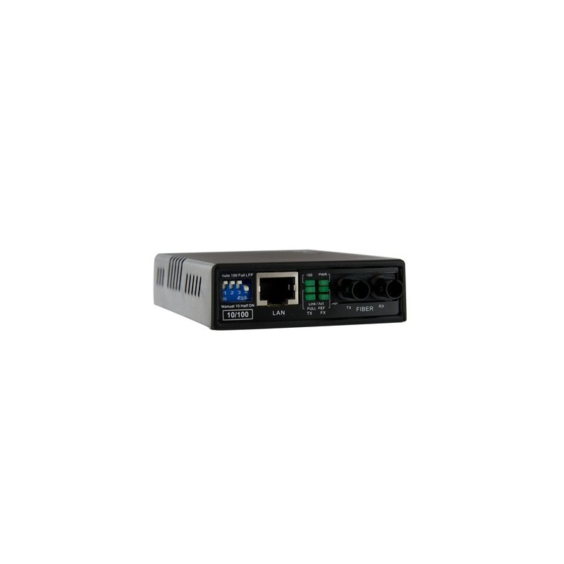 StarTech.com 10/100 Multi Mode Fibre Copper Fast Ethernet Media Converter ST 2 km