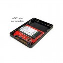 2.5in SATA to Mini SATA SSD Adapter Enclosure