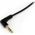 StarTech.com 1 ft Slim 3.5mm to Right Angle Stereo Audio Cable - M/M