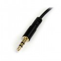 StarTech.com 1 ft Slim 3.5mm to Right Angle Stereo Audio Cable - M/M