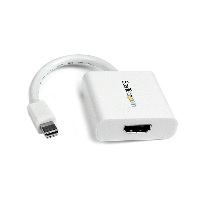 Mini DisplayPort&reg; to HDMI&reg; Video Adapter Converter - White