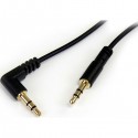 StarTech.com 1 ft Slim 3.5mm to Right Angle Stereo Audio Cable - M/M