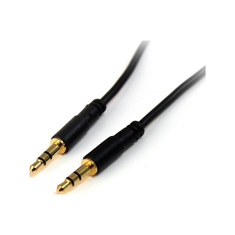 StarTech.com 3 ft Slim 3.5mm Stereo Audio Cable - M/M