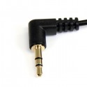 StarTech.com 3 ft Slim 3.5mm Right Angle Stereo Audio Cable - M/M