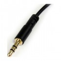 StarTech.com 3 ft Slim 3.5mm to Right Angle Stereo Audio Cable - M/M