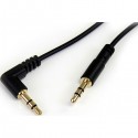 StarTech.com 3 ft Slim 3.5mm to Right Angle Stereo Audio Cable - M/M