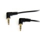 StarTech.com 6 ft Slim 3.5mm Right Angle Stereo Audio Cable - M/M