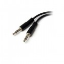 StarTech.com 3.5mm 4Pin to 2x 3 Pin 3.5mm Headset Splitter Adapter F/M