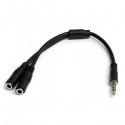 StarTech.com 3.5mm 4 Pin to 2x 3 Pin 3.5mm Headset Splitter Adapter