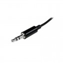 Black Slim Mini Jack Headphone Splitter Cable Adapter - 3.5mm Male to 2x 3.5mm Female