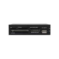 3.5in Front Bay 22-in-1 USB 2.0 Internal Multi Media Memory Card Reader - Black