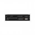 3.5in Front Bay 22-in-1 USB 2.0 Internal Multi Media Memory Card Reader - Black