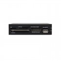 3.5in Front Bay 22-in-1 USB 2.0 Internal Multi Media Memory Card Reader - Black