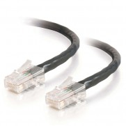 Black Cat5e Unbooted RJ45 Patch Leads